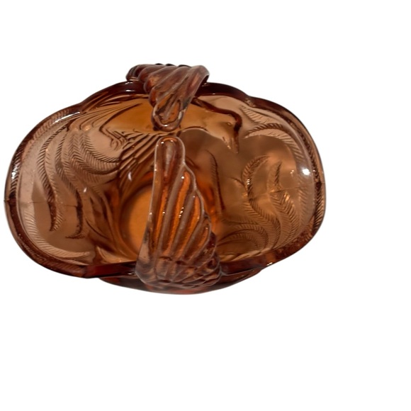 Indiana glass vintage bird basket pink 7 x 6 x 4” - Picture 6 of 14